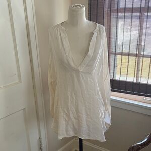 Vince Ivory Sheer Top